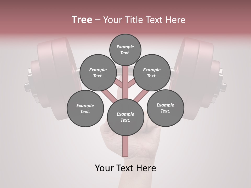 Heavy Weightlifting Athletic PowerPoint Template