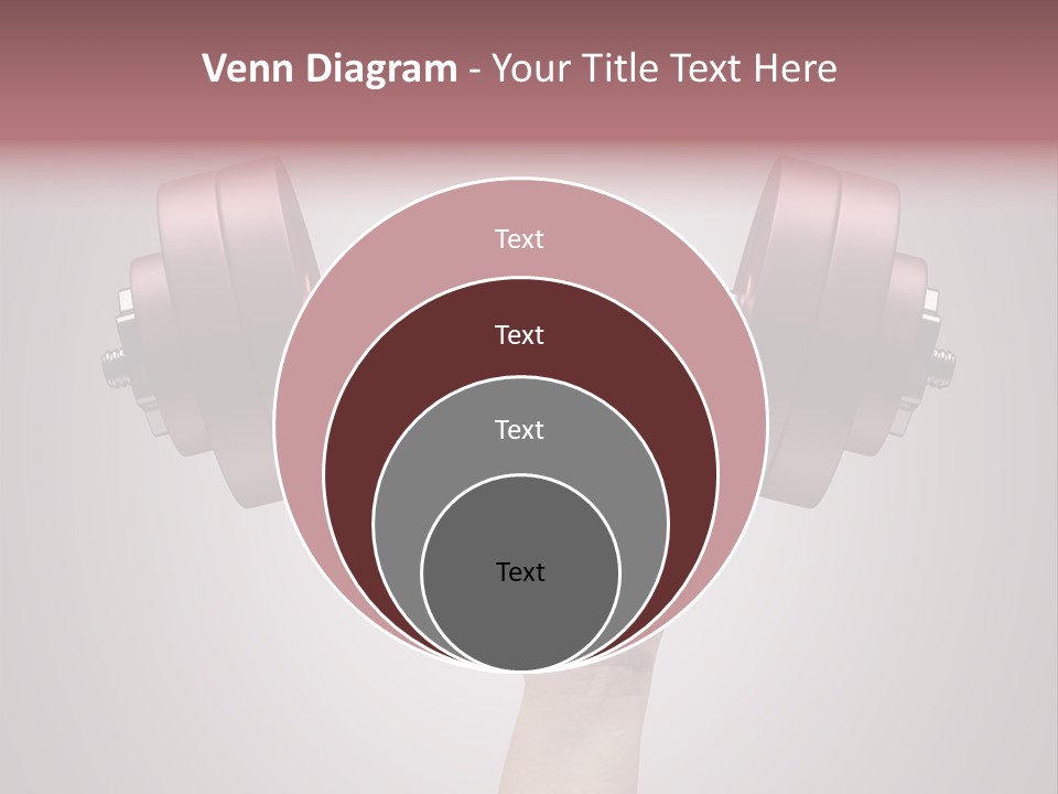 Heavy Weightlifting Athletic PowerPoint Template
