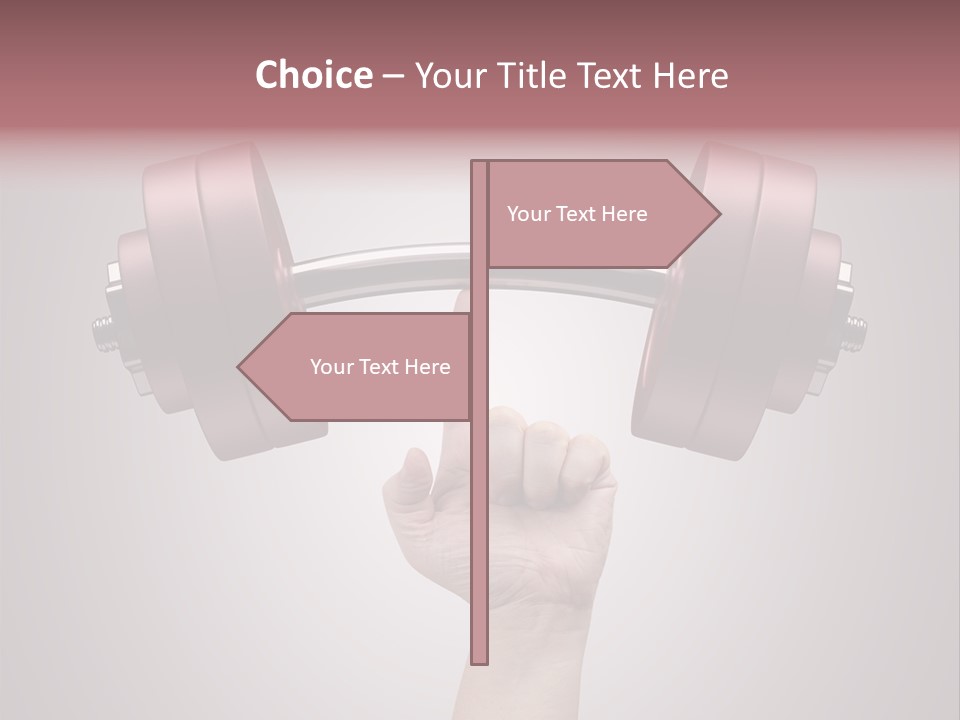 Heavy Weightlifting Athletic PowerPoint Template