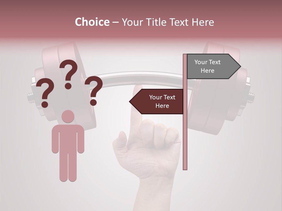 Heavy Weightlifting Athletic PowerPoint Template