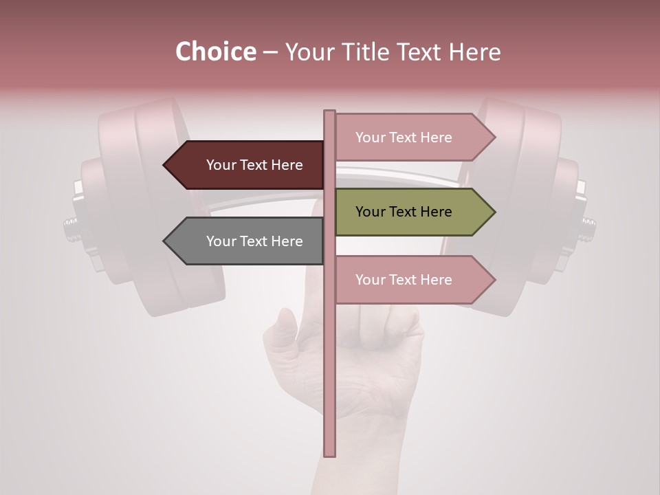 Heavy Weightlifting Athletic PowerPoint Template