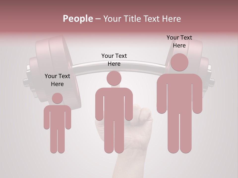 Heavy Weightlifting Athletic PowerPoint Template