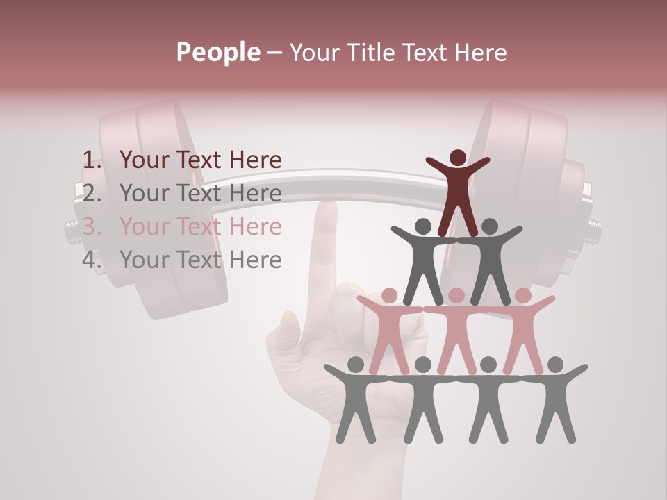 Heavy Weightlifting Athletic PowerPoint Template