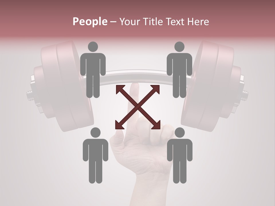 Heavy Weightlifting Athletic PowerPoint Template