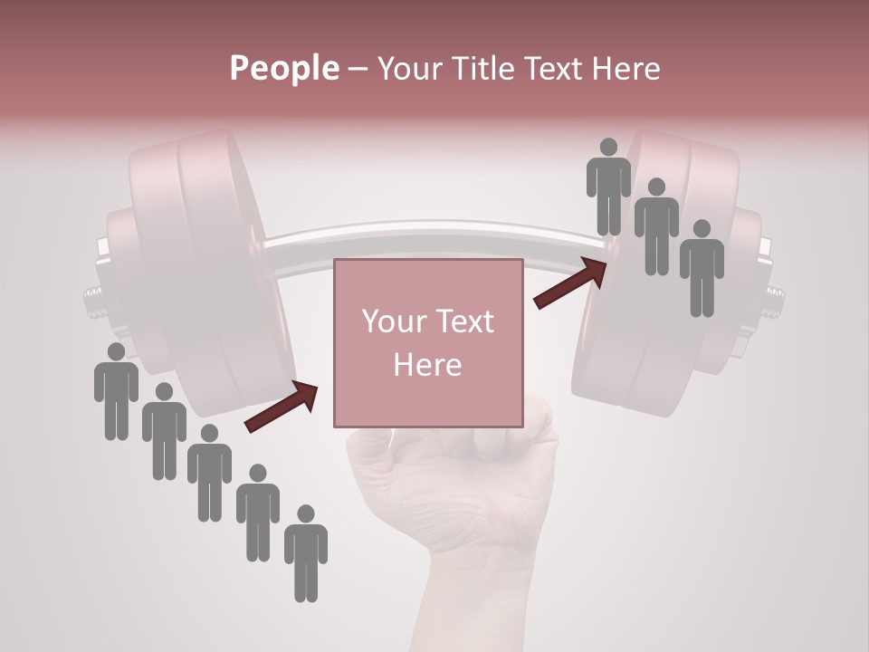 Heavy Weightlifting Athletic PowerPoint Template