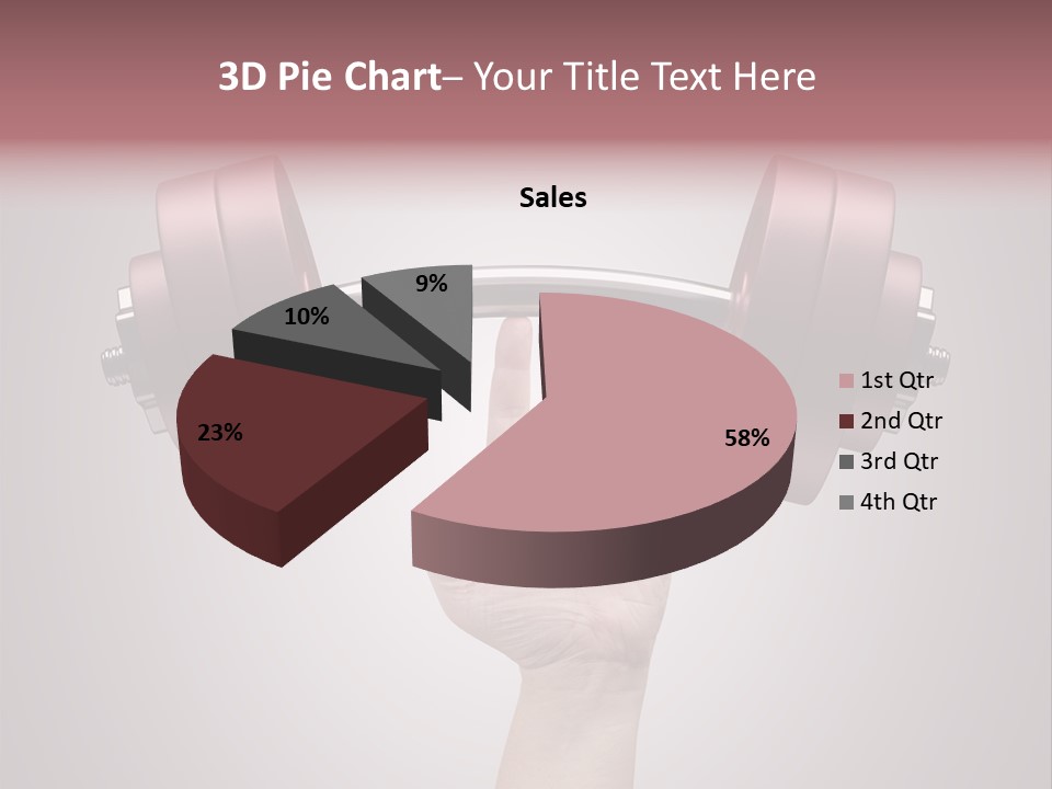 Heavy Weightlifting Athletic PowerPoint Template