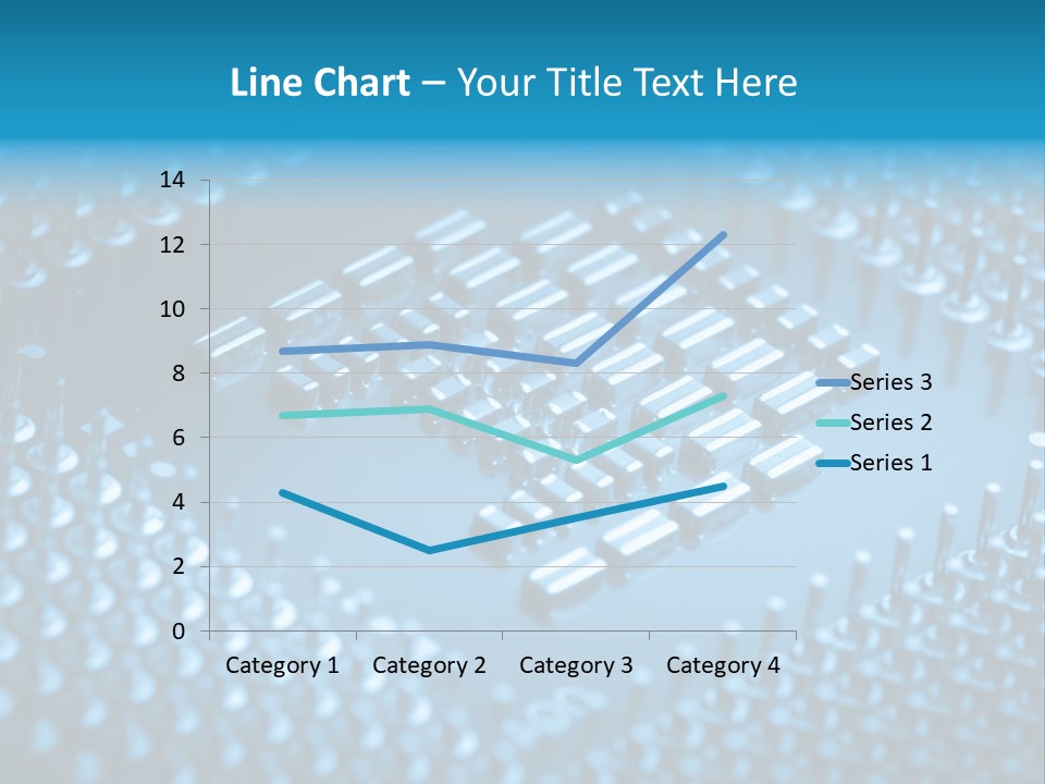 Closeup Green Lines PowerPoint Template