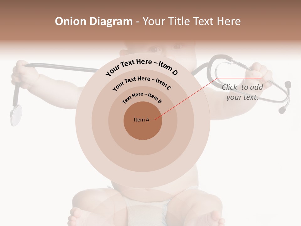 A Baby With A Stethoscope On His Head PowerPoint Template