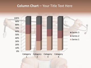 A Baby With A Stethoscope On His Head PowerPoint Template