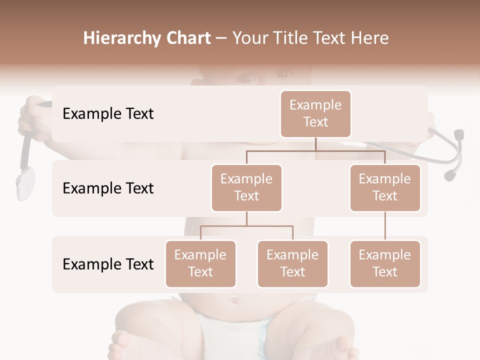 A Baby With A Stethoscope On His Head PowerPoint Template