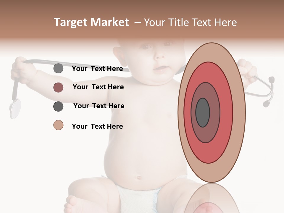 A Baby With A Stethoscope On His Head PowerPoint Template