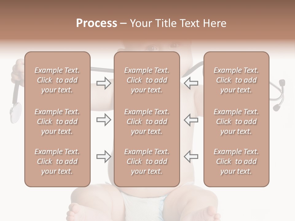 A Baby With A Stethoscope On His Head PowerPoint Template