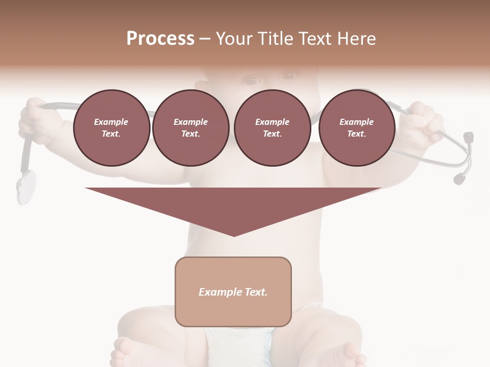 A Baby With A Stethoscope On His Head PowerPoint Template