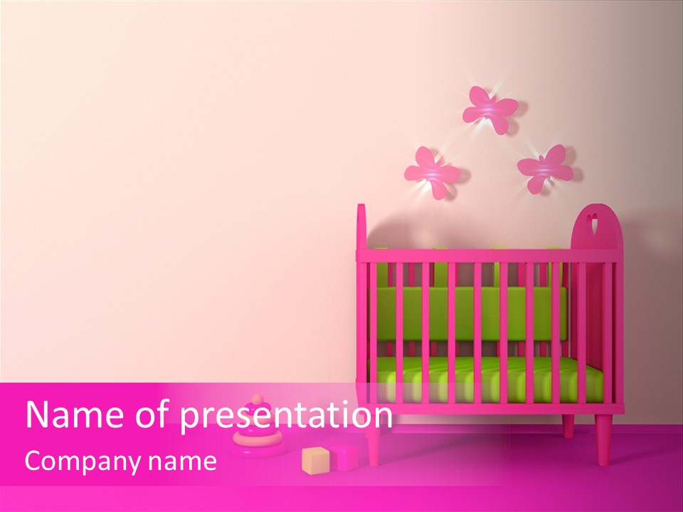 Beautiful Pink Home PowerPoint Template