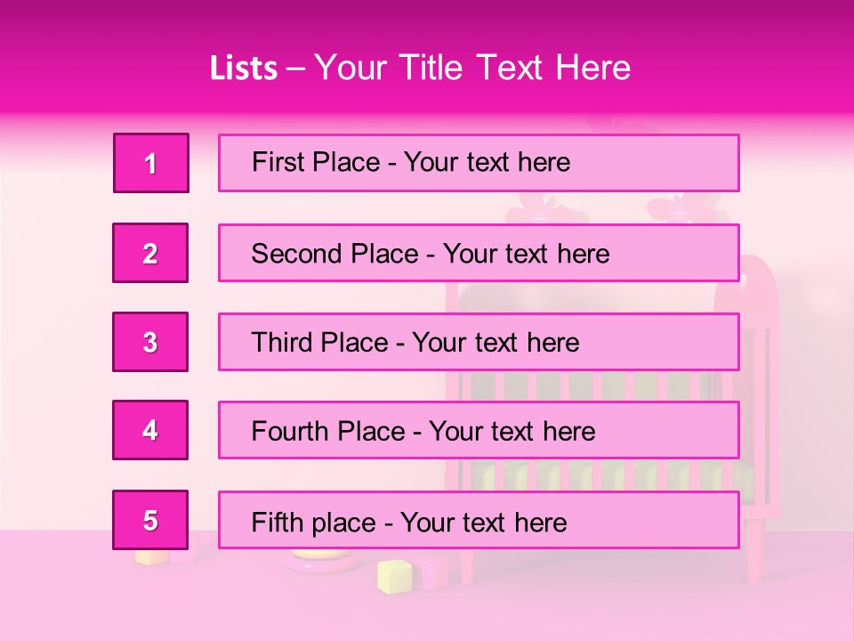 Beautiful Pink Home PowerPoint Template