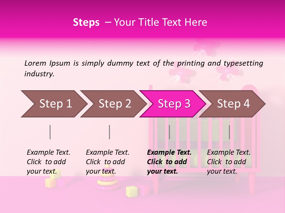 Beautiful Pink Home PowerPoint Template