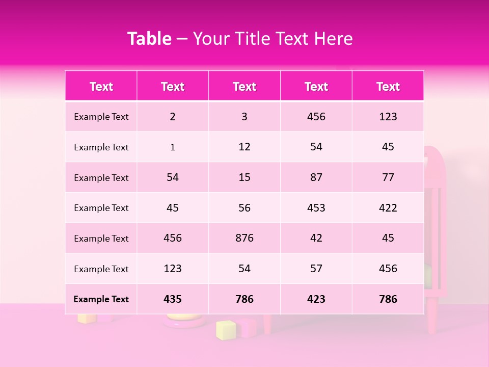 Beautiful Pink Home PowerPoint Template