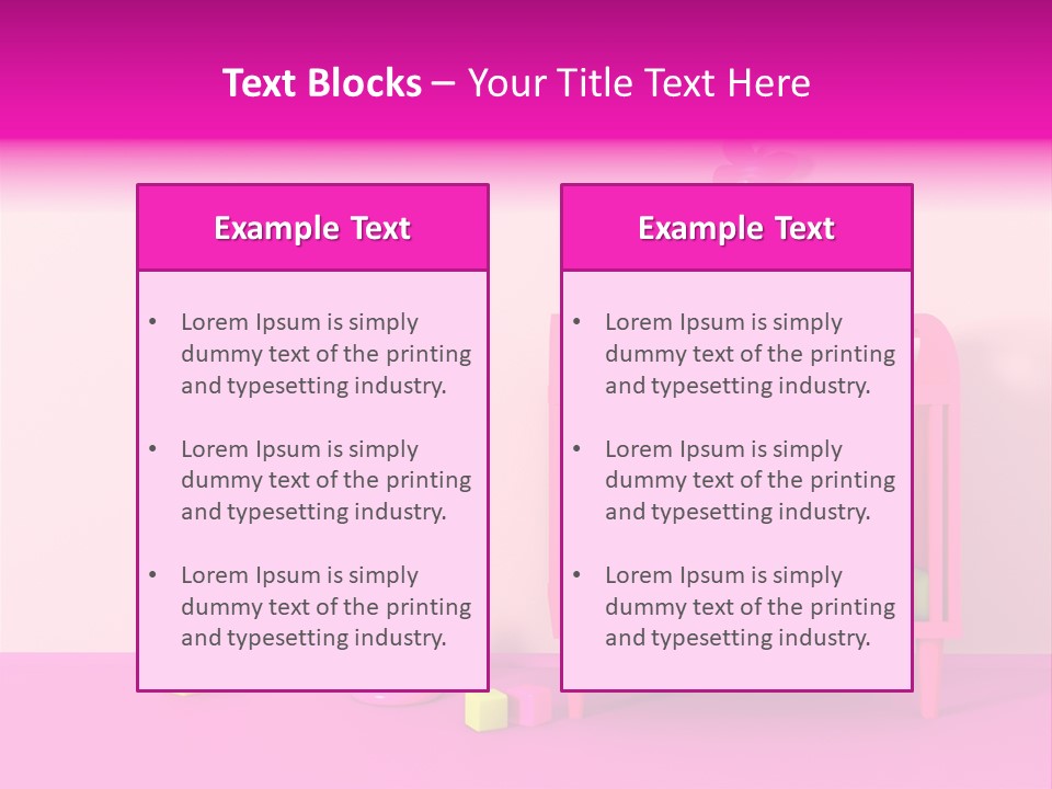 Beautiful Pink Home PowerPoint Template