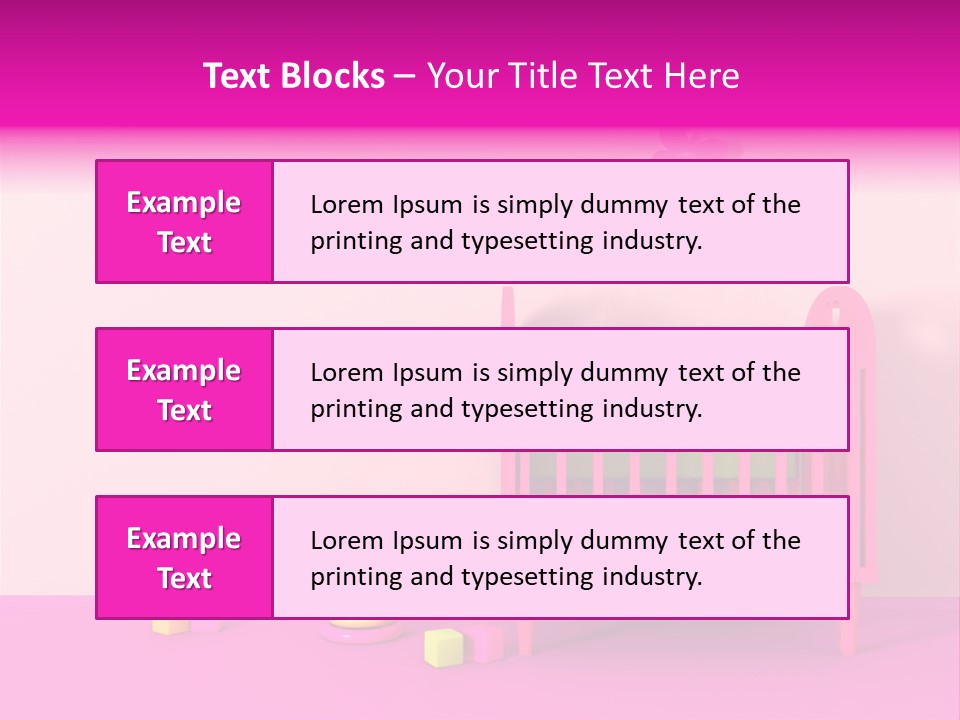 Beautiful Pink Home PowerPoint Template