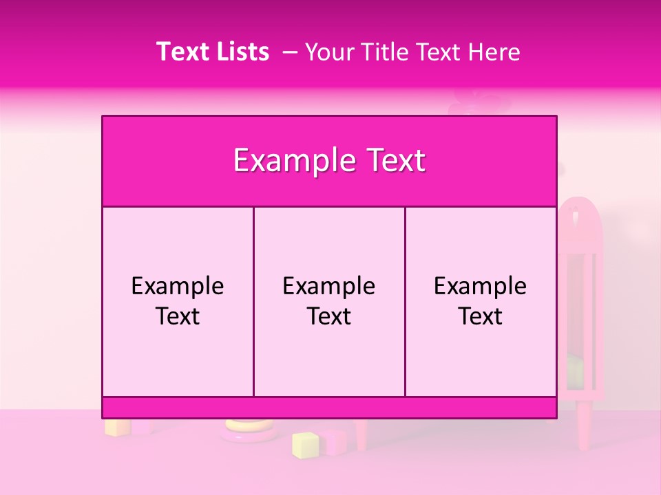 Beautiful Pink Home PowerPoint Template