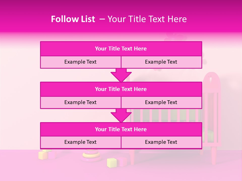 Beautiful Pink Home PowerPoint Template