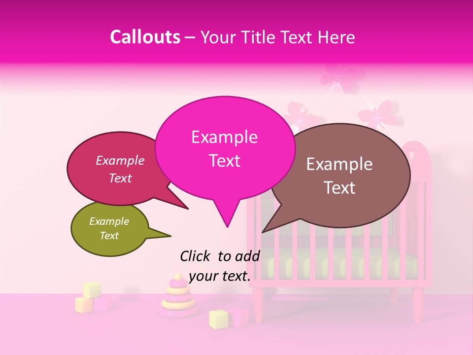 Beautiful Pink Home PowerPoint Template