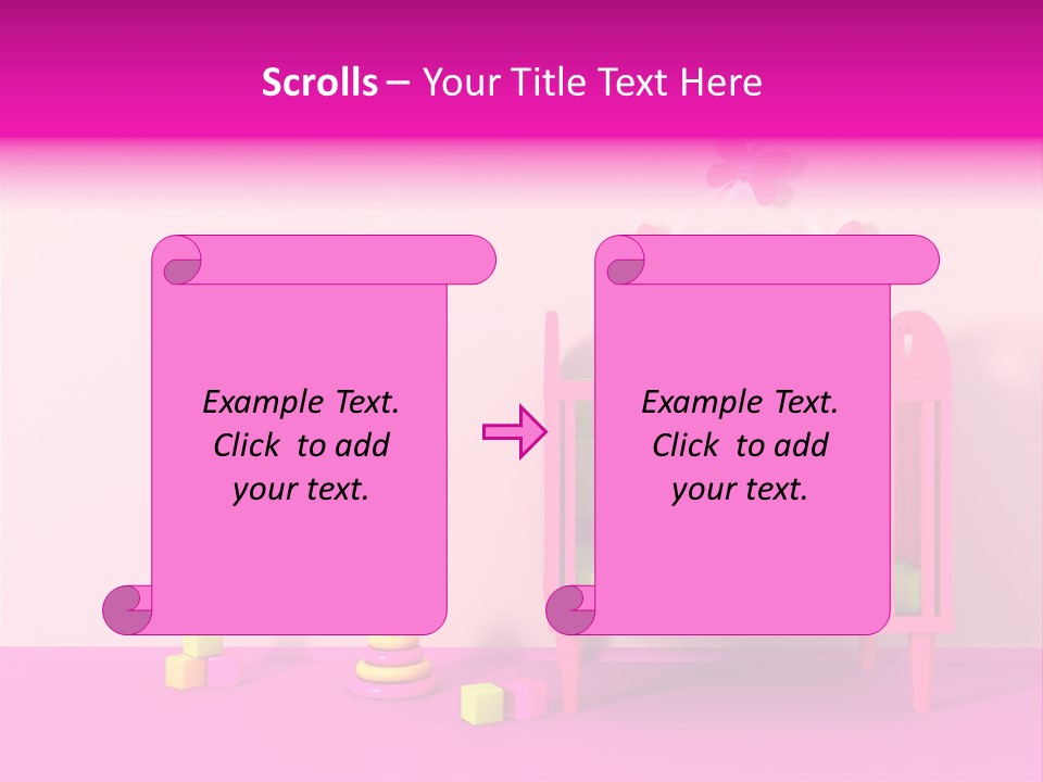 Beautiful Pink Home PowerPoint Template