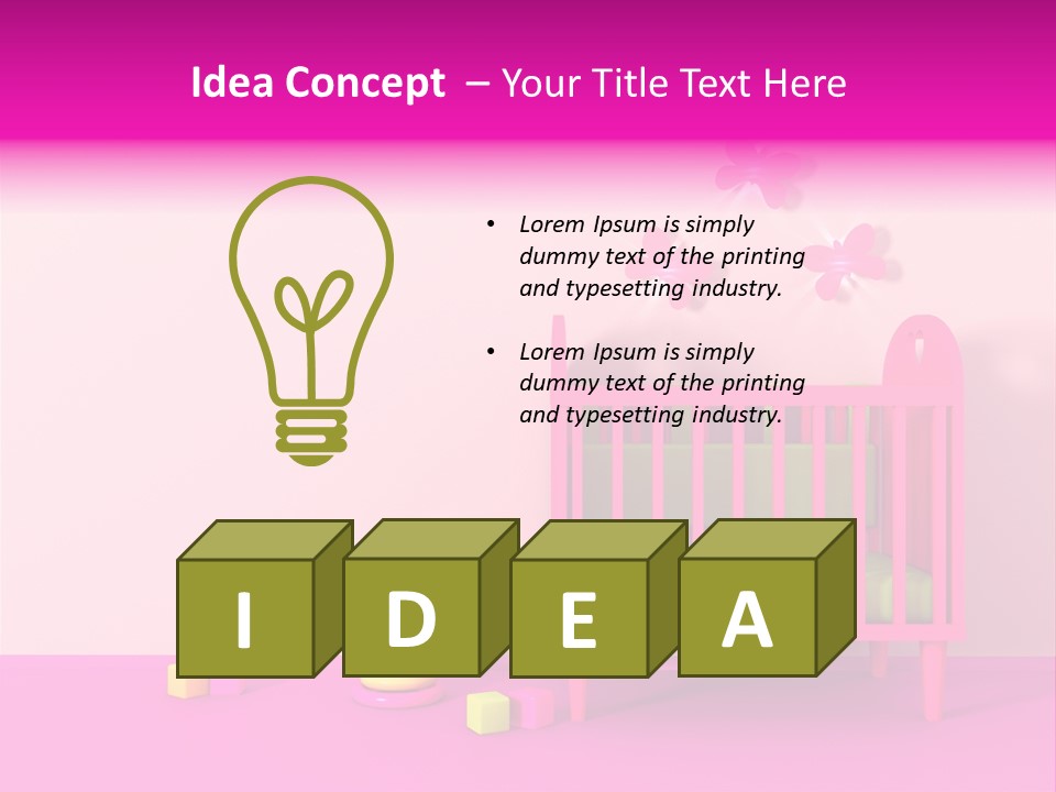 Beautiful Pink Home PowerPoint Template