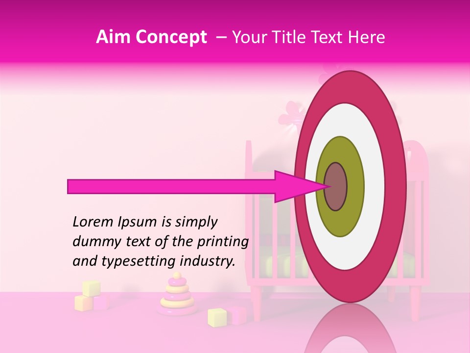 Beautiful Pink Home PowerPoint Template