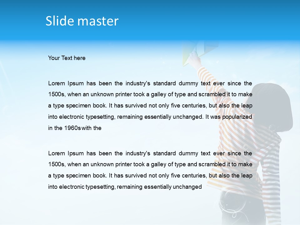 Healthy Girl Day PowerPoint Template