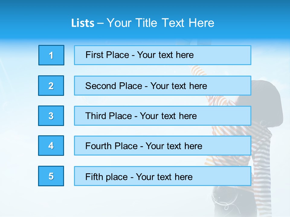 Healthy Girl Day PowerPoint Template