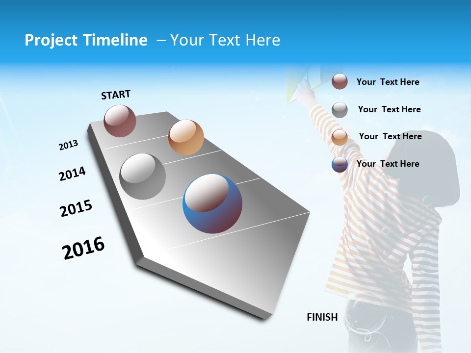 Healthy Girl Day PowerPoint Template