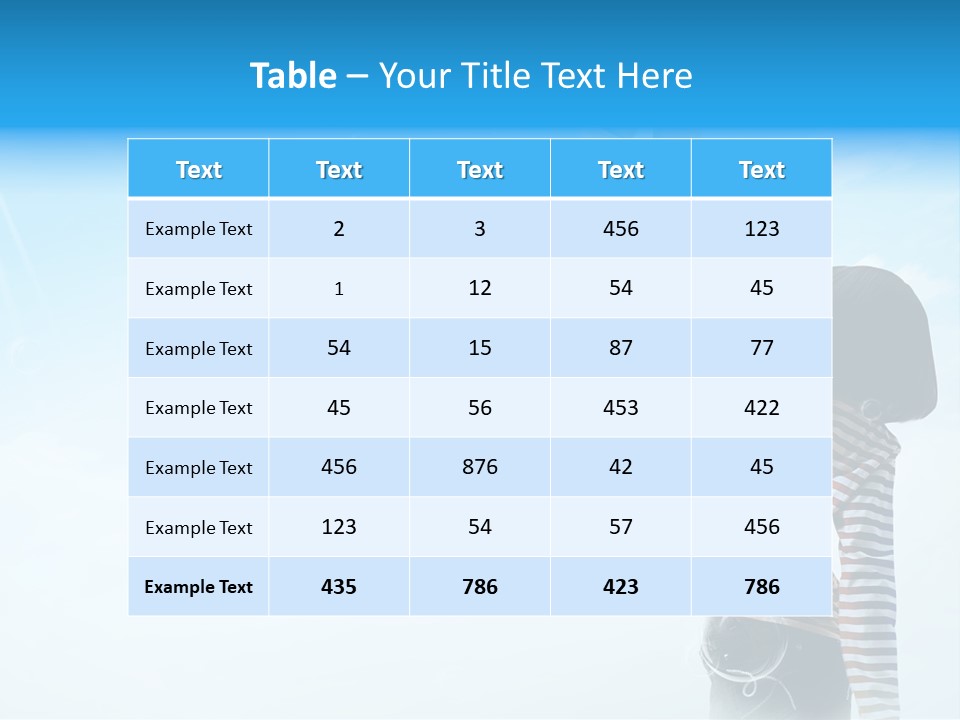 Healthy Girl Day PowerPoint Template