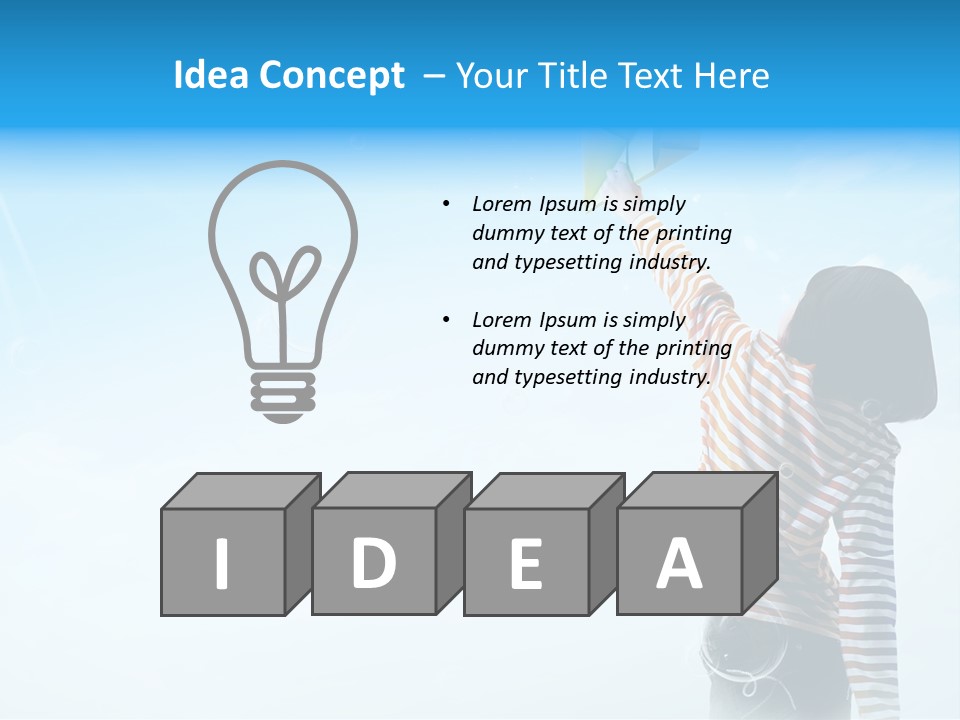 Healthy Girl Day PowerPoint Template