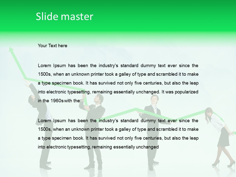 Colleagues Team Successful PowerPoint Template