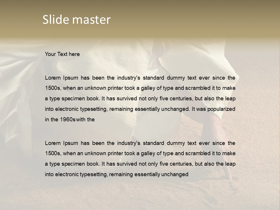 Sacred Jesuschrist Hands PowerPoint Template