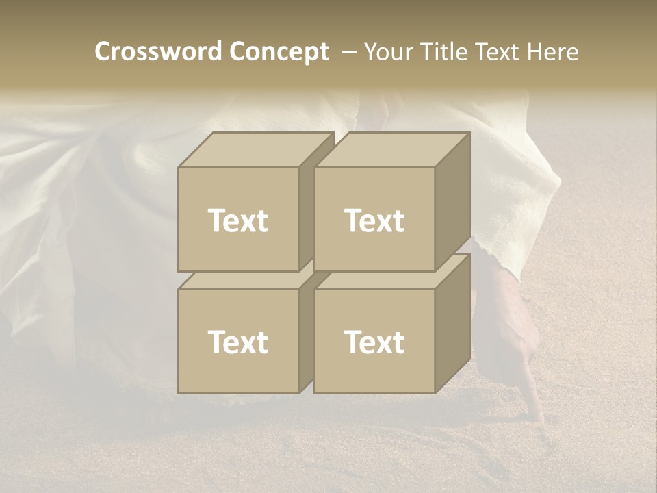 Sacred Jesuschrist Hands PowerPoint Template