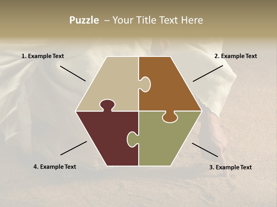 Sacred Jesuschrist Hands PowerPoint Template