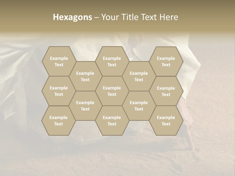 Sacred Jesuschrist Hands PowerPoint Template