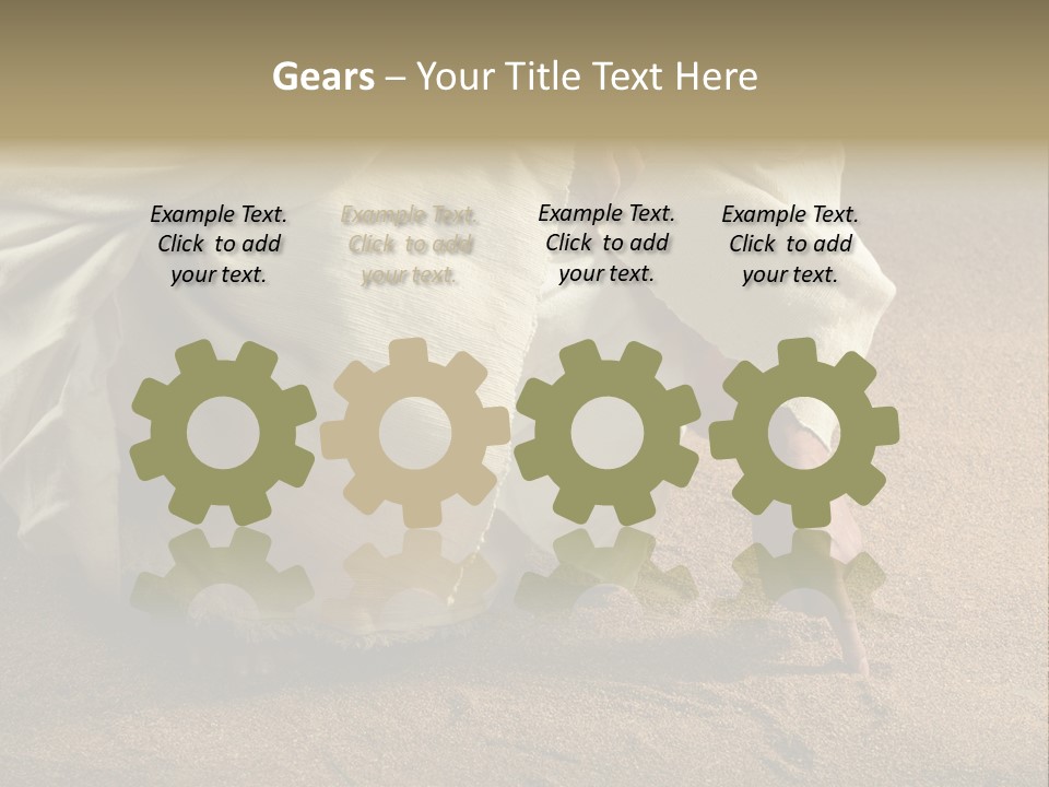 Sacred Jesuschrist Hands PowerPoint Template