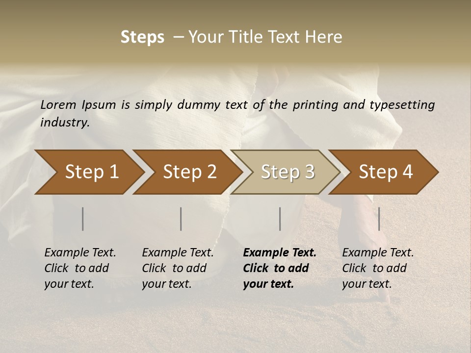 Sacred Jesuschrist Hands PowerPoint Template