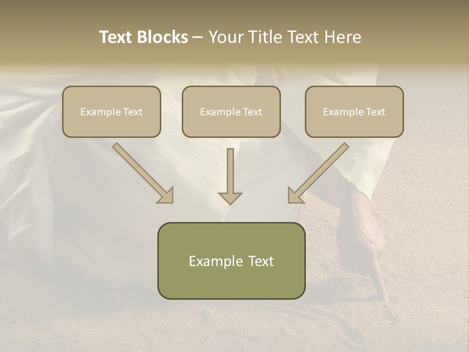 Sacred Jesuschrist Hands PowerPoint Template