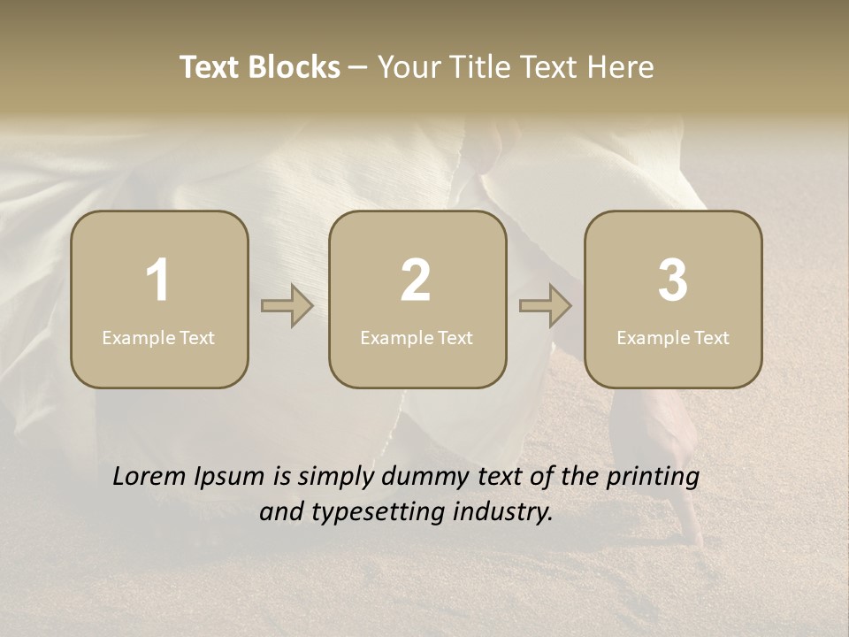 Sacred Jesuschrist Hands PowerPoint Template