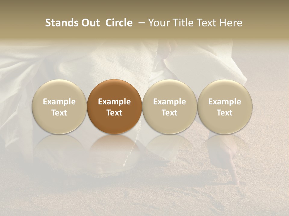 Sacred Jesuschrist Hands PowerPoint Template