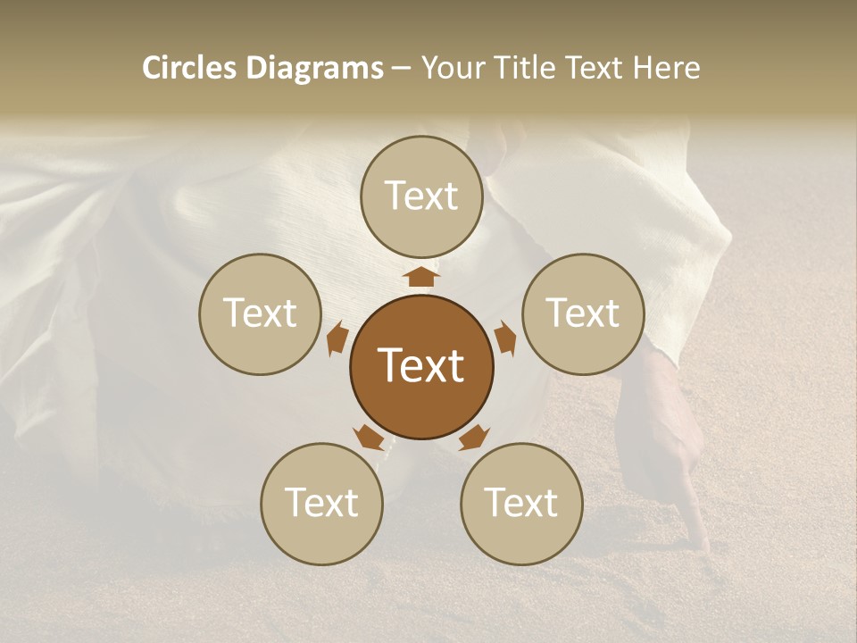 Sacred Jesuschrist Hands PowerPoint Template