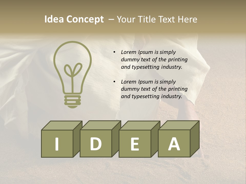 Sacred Jesuschrist Hands PowerPoint Template