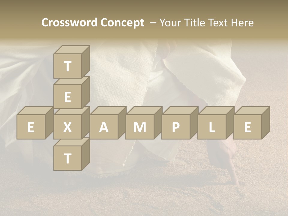 Sacred Jesuschrist Hands PowerPoint Template