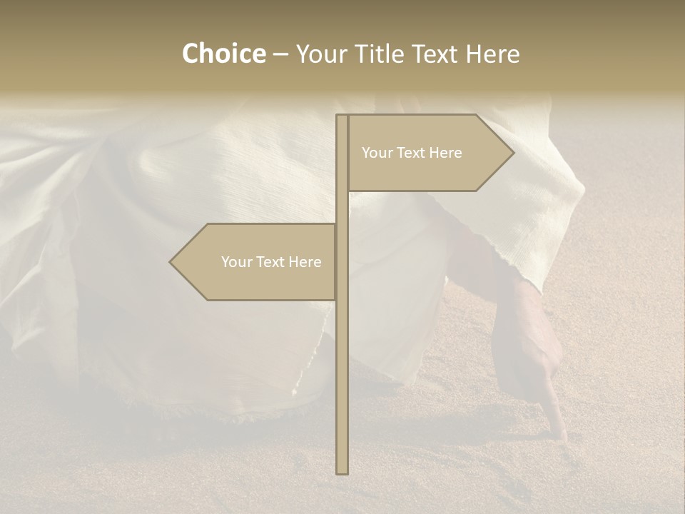 Sacred Jesuschrist Hands PowerPoint Template