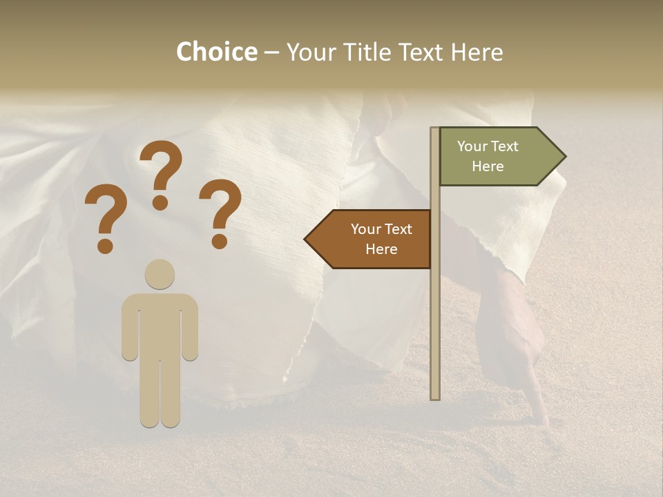 Sacred Jesuschrist Hands PowerPoint Template