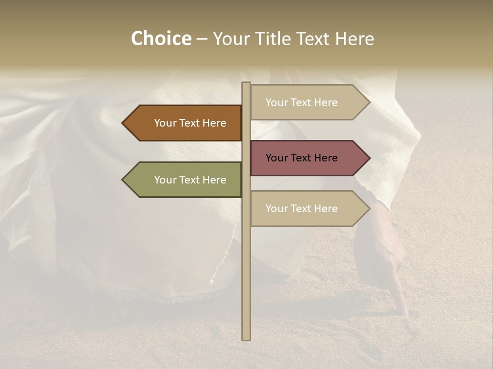 Sacred Jesuschrist Hands PowerPoint Template
